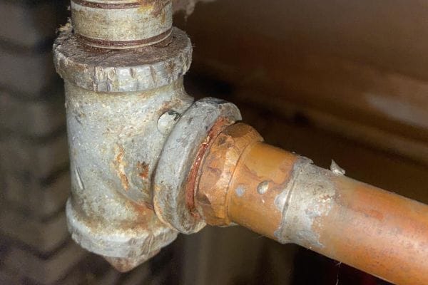 Pinhole Leak in Brass Fitting