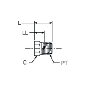 5406P Hydraulic Male Adapter Topa