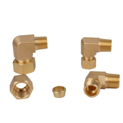 Brass Compression Tube Male Elbow