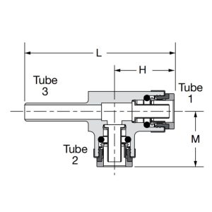 Plug-in Run Tee Composite PTC Fitting Topa Plug-in Run Tee Composite PTC Fitting Topa