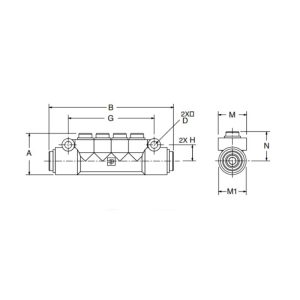 Presto Manifold 24M Composite Brass DOT Fitting Topa Presto Manifold 24M Composite Brass DOT Fitting Topa