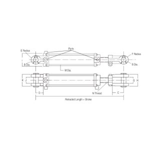 TRL light duty hydraulic cylinders Specifications