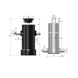UTC Hydraulic Tipping Cylinders diagram Topa