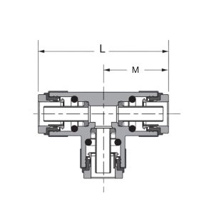 Union Tee Composite DOT Air Fitting Topa Union Tee Composite DOT Air Fitting Topa